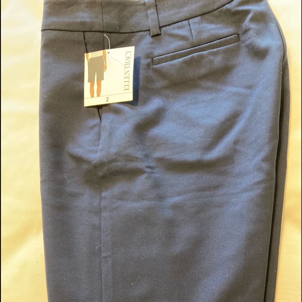Ellen Tracy Admiral Blue Bermuda Shorts